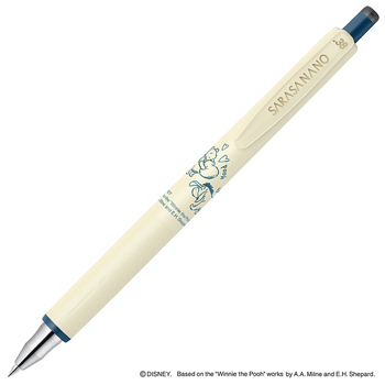 ゼブラ-ジェルボールペン-サラサナノ-0-38mm-限定-くまのプーさん-JJX72-DSWP-VBGR-ブルーグレー-ノック色- | 1 | ブング・ステーション