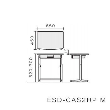 コクヨ-児童生徒用机-可動式-スタンダードタイプ＜スリットなし＞-W650×D450-プレーンナチュラル色-Mサイズ-JIS規格対応-ESD-CAS2RPM-EZMG21 | 2 | ブング・ステーション