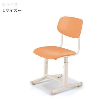 コクヨ-児童生徒用イス-可動式-背座樹脂-サニーオレンジ色-Lサイズ-JIS規格対応-ESC-CAPL-EZYL1 | 1 | ブング・ステーション