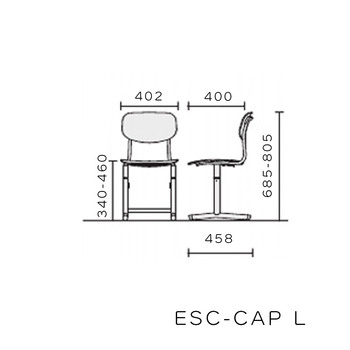 コクヨ-児童生徒用イス-可動式-背座樹脂-サニーオレンジ色-Lサイズ-JIS規格対応-ESC-CAPL-EZYL1 | 2 | ブング・ステーション