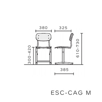 コクヨ-児童生徒用イス-可動式-背座合板-ホワイトナチュラル色-Mサイズ-JIS規格対応-ESC-CAGM-EZWL01 | 2 | ブング・ステーション