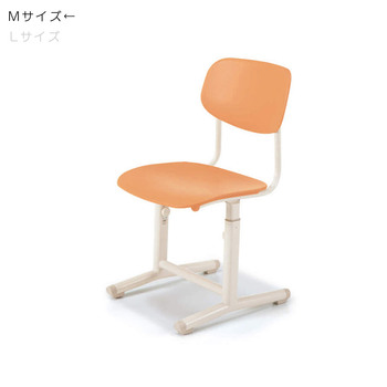 コクヨ-児童生徒用イス-可動式-背座樹脂-サニーオレンジ色-Mサイズ-JIS規格対応-ESC-CAPM-EZYL1 | 1 | ブング・ステーション