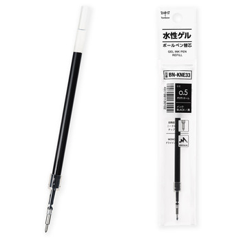 トンボ鉛筆-水性ゲルボールペン替芯-ＫＮＥ-0-5mm-BN-KNE33-黒 | 1 | ブング・ステーション