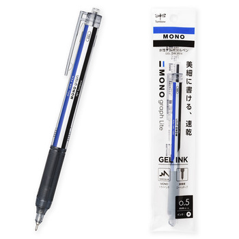 トンボ鉛筆-水性ゲルボールペン-モノグラフライト＜MONO-graph-Lite＞-0-5mm-FCG-124A-モノカラー（黒インク） | 1 | ブング・ステーション