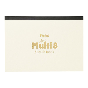 ぺんてる-ホルダーシャープペンシル-アートマルチエイト＜Art-Multi-8＞-芯径2-0mm-スケッチブック付きセット-限定-XPH804STSB | 2 | ブング・ステーション