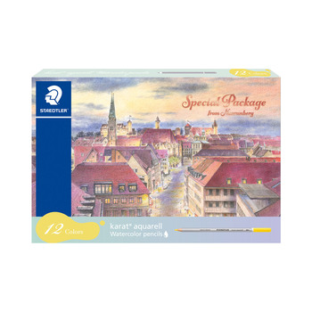 ステッドラー-カラト-アクェレル水彩色鉛筆＜スペシャルパッケージ＞-12色セット--karat-aquarell--125M12W25 | 1 | ブング・ステーション