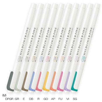 ゼブラ-水性マーカー-マイルドライナーファイン-細・極細両用-水性顔料-限定-WYT9--MVI／マイルドバイオレット | 2 | ブング・ステーション