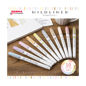 ゼブラ-水性マーカー-マイルドライナー-太・細両用-水性顔料-10色セット-限定-WKT7-10C-YNTC | 6 | ブング・ステーション
