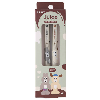 パイロット-ゲルインキボールペン-ジュース05-限定-ジュースxブランチブラザー-2色セット-LJUEFB252C-BPU-黒xコーヒーブラウン | 1 | ブング・ステーション