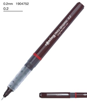 ロットリング-ティッキー-グラフィック-ファイバーチップペン-0-2mm-（12本セット）-1904752 | ブング・ステーション