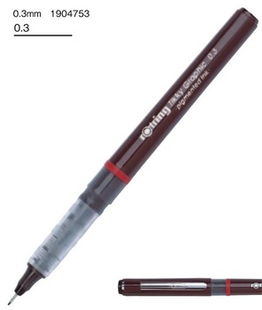ロットリング-ティッキー-グラフィック-ファイバーチップペン-0-3mm-（12本セット）-1904753 | 1 | ブング・ステーション