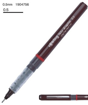 ロットリング-ティッキー-グラフィック-ファイバーチップペン-0-5mm-（12本セット）-1904756 | ブング・ステーション