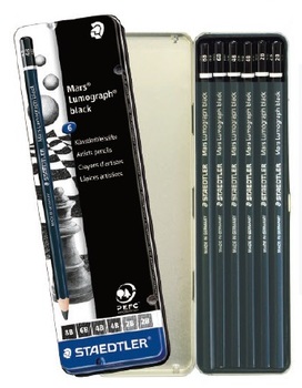 ステッドラー-マルス-ルモグラフ-ブラック-描画用高級鉛筆-6本セット-100B-G6 | 1 | ブング・ステーション