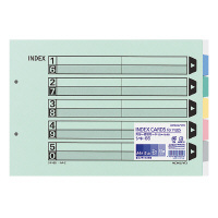 コクヨ-カラー仕切カード-ファイル用-A4-5山見出し-シキ-65 | 1 | ブング・ステーション