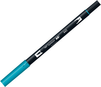 トンボ鉛筆-水性マーカー-ＡＢ－Ｔ＜Turquoise-ターコイズ-＞-デュアルブラッシュペン-AB-T443 | 1 | ブング・ステーション