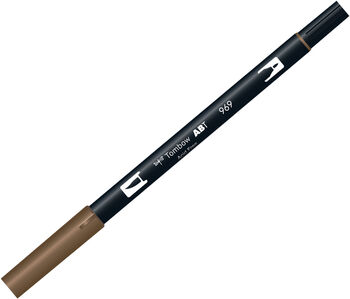 トンボ鉛筆-水性マーカー-ＡＢ－Ｔ＜Chocolate-チョコレート-＞-デュアルブラッシュペン-AB-T969 | 1 | ブング・ステーション