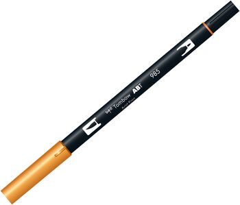 トンボ鉛筆-水性マーカー-ＡＢ－Ｔ＜Chrome-Yellow-クロームイエロー-＞-デュアルブラッシュペン-AB-T985 | 1 | ブング・ステーション