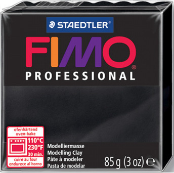 ステッドラー-CLAY-FIMO-オーブンクレイ-フィモ-プロフェッショナル-＜ブラック＞-8004-9 | ブング・ステーション
