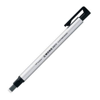 トンボ鉛筆-ノック式消しゴム-モノゼロ-角型-EH-KUS04-シルバー | 1 | ブング・ステーション