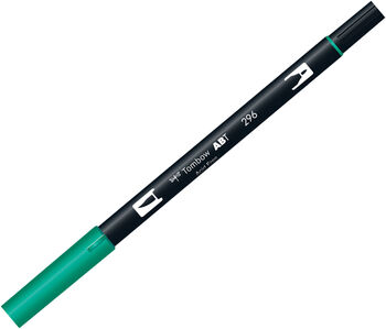 トンボ鉛筆-水性マーカー-ＡＢ－Ｔ＜Green-グリーン-＞-デュアルブラッシュペン-AB-T296 | 1 | ブング・ステーション