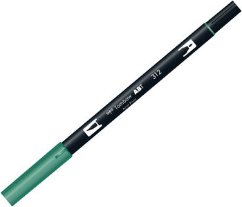 トンボ鉛筆-水性マーカー-ＡＢ－Ｔ＜Holly-Green-ホーリーグリーン-＞-デュアルブラッシュペン-AB-T312 | ブング・ステーション