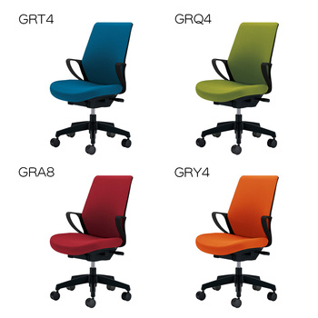 コクヨ-オフィスチェア-picora（ピコラ）ハイバック-ブラック樹脂脚-肘付き-布張地-ブラックシェル-GRE3-ソフトグレー-CR-G532E6GRE3 | 7 | ブング・ステーション