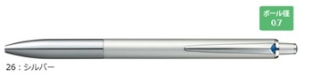 三菱鉛筆-ジェットストリームプライム-シングル-SXN-2200-07-26-シルバー（0-7mm） | ブング・ステーション