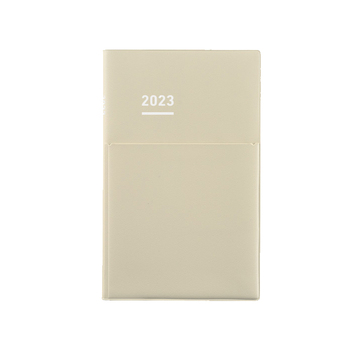 コクヨ-ジブン手帳Biz-mini-2023-B6スリム-マットカバータイプ-ライトベージュ-ニ-JBM1LS-23 | 1 | ブング・ステーション