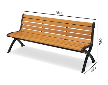 コクヨ-屋外用家具-背付きベンチ-W1825H780-PF-MC70 | 1 | ブング・ステーション