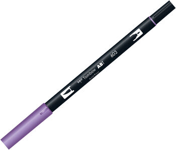 トンボ鉛筆-水性マーカー-ＡＢ－Ｔ＜Periwinkle-ペリウィンクル-＞-デュアルブラッシュペン-AB-T603 | ブング・ステーション