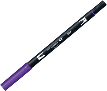 トンボ鉛筆-水性マーカー-ＡＢ－Ｔ＜Violet-バイオレット-＞-デュアルブラッシュペン-AB-T606 | 1 | ブング・ステーション