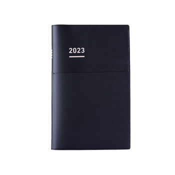 コクヨ-ジブン手帳Biz-mini-2023-B6スリム-マットカバータイプ-マットブラック-ニ-JBM1D-23 | 1 | ブング・ステーション