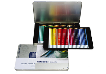 サクラクレパス-ヴァンゴッホ-水彩色鉛筆-60色セット-メタルケース入り--157401-T9774-0065 | 1 | ブング・ステーション