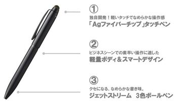 三菱鉛筆-ジェットストリームスタイラス-3色ボールペン＆タッチペン-SXE3T-1800-05-1P-13-ピンク | 2 | ブング・ステーション