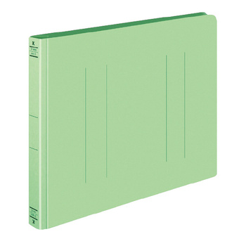 コクヨ-フラットファイルW＜厚とじ＞-樹脂製とじ具-A4横-250枚--10冊セット--フ-W15NG-緑 | 1 | ブング・ステーション