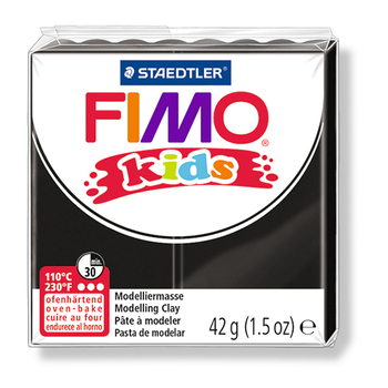 ステッドラー-CLAY-FIMO-オーブンクレイ-フィモ-キッズ-＜ブラック＞-8030-9 | 1 | ブング・ステーション