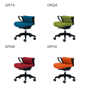 コクヨ-オフィスチェア-picora（ピコラ）ミニバック-ブラック樹脂脚-肘付き-布張地-ブラックシェル-GRE3-ソフトグレー-CR-G534E6GRE3 | 7 | ブング・ステーション