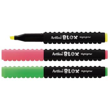 シャチハタ-Artline-BLOX-蛍光マーカー-3色セット-KTX-600-3W | 2 | ブング・ステーション
