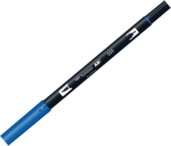 トンボ鉛筆-水性マーカー-ＡＢ－Ｔ＜Ultramarine-ウルトラマリン-＞-デュアルブラッシュペン-AB-T555 | 1 | ブング・ステーション