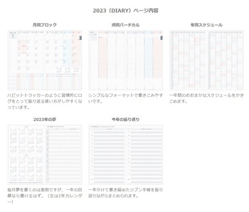 コクヨ-ジブン手帳Lite-mini-2023-B6スリム-ライトブルー-ニ-JLM1LB-23 | 2 | ブング・ステーション