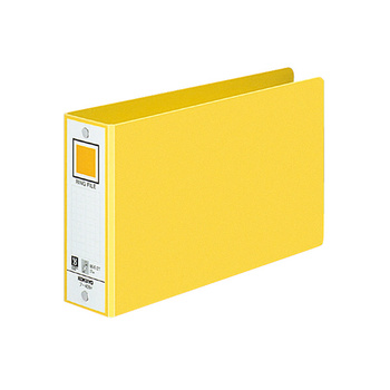 コクヨ-リングファイル-色厚板紙表紙-B6-330枚-2穴-フ-409NY-黄 | 1 | ブング・ステーション