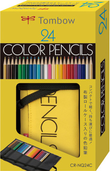 トンボ鉛筆-色鉛筆NQ-24色-ロールケース入り-CR-NQ24C | 1 | ブング・ステーション