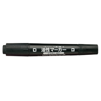 コクヨ-油性マーカー-再生樹脂-太字ツイン-5-1mm--PM-42ND-黒 | 1 | ブング・ステーション