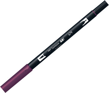 トンボ鉛筆-水性マーカー-ＡＢ－Ｔ＜Dark-Plum-ダークプラム-＞-デュアルブラッシュペン-AB-T679 | ブング・ステーション