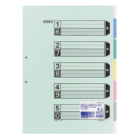 コクヨ-カラー仕切カード-ファイル用-A3-5山見出し-シキ-90 | 1 | ブング・ステーション