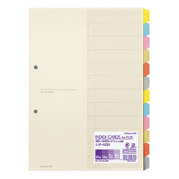 コクヨ-カラー仕切カード-ファイル用-A4-縦2穴-6色12山＋扉紙1組-シキ-80N | 1 | ブング・ステーション