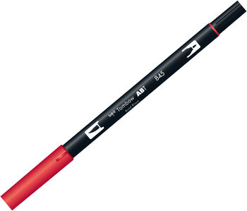 トンボ鉛筆-水性マーカー-ＡＢ－Ｔ＜Carmine-カーマイン-＞-デュアルブラッシュペン-AB-T845 | 1 | ブング・ステーション