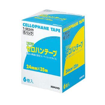 コクヨ-セロハンテープ-お徳用Eパック-24mm×35m-6巻入り-T-SE24N | 1 | ブング・ステーション
