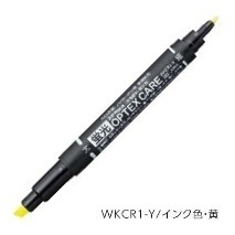 ゼブラ-蛍光ペン-蛍光オプテックス-ケア-WKCR1-Y-黄 | ブング・ステーション