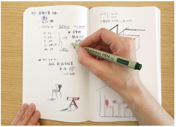 コクヨ-ドローイングペン-Drawing-Pen--0-5mm-水性顔料-KE-SP7-RB-ロイヤルブルー | 4 | ブング・ステーション